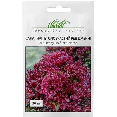 Проф насіння Салат напівголовчастий  Ред Дженні (Лолла Росса)  30шт. 11052