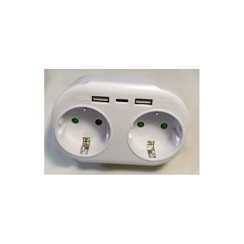 Розгалужувач LMA79003 16A 4000W + 2USB з  заземленням 2769 Lemanso 