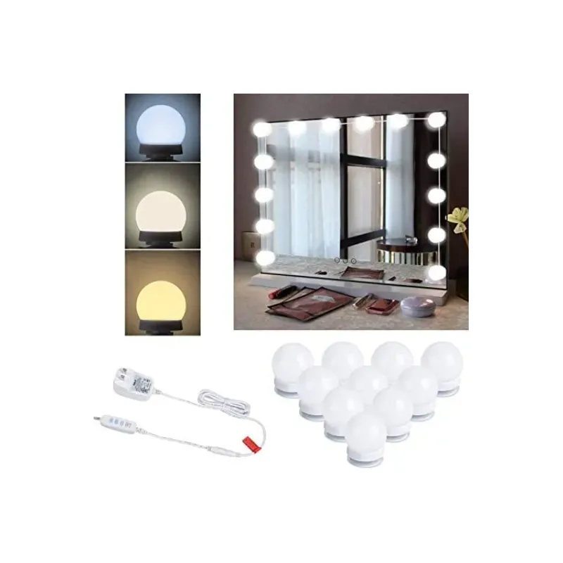 Світильник накладний LED лампочки 10 шт для дзеркала 3 режими Mirror lights-meet different живлення USB п177 