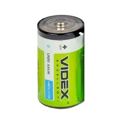 Батарейка R20 лужна 0259 Videx