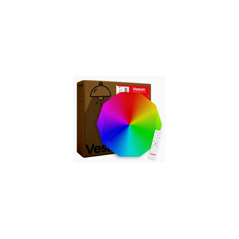 Світильник накладний SMART DIAMANT  зоряне небо 60 Вт, 3000- 6500К, 5600 Лм, 39,5 см  RGB 91073 Vestum 