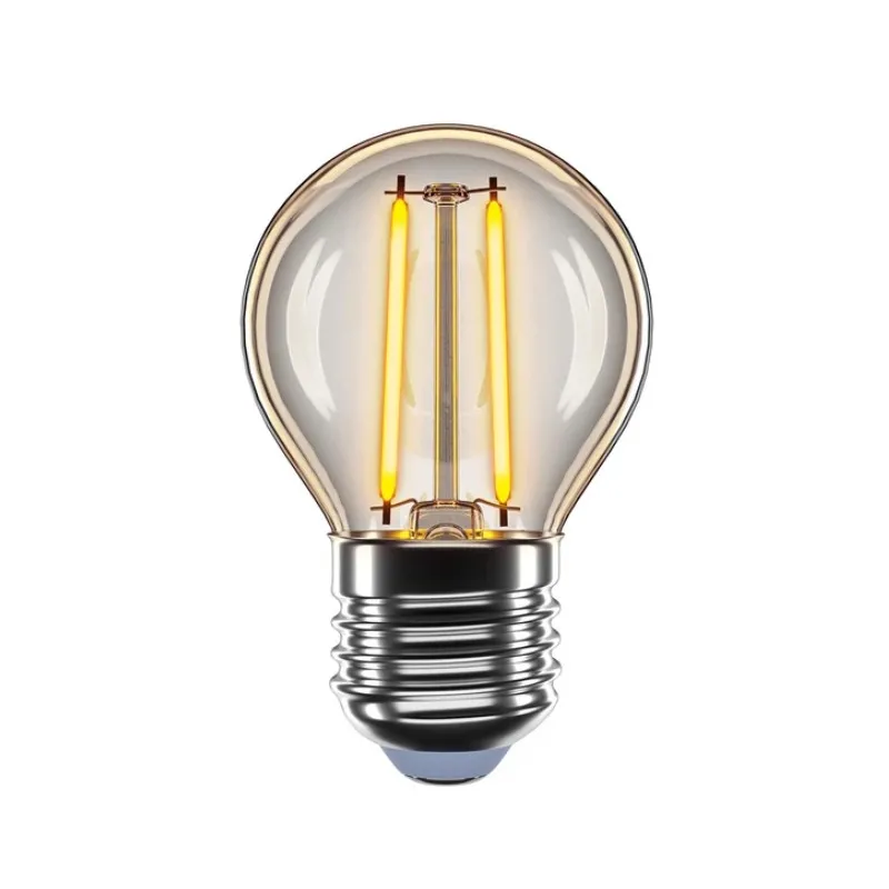 Лампа  світлодіодна G45 мінікуля Filament 4 Вт 400 Лм 2200К (тепле світло) 214145 VELMAX 