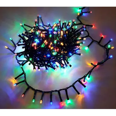 Гірлянда 500 LED  чорний провід кольорова  4619