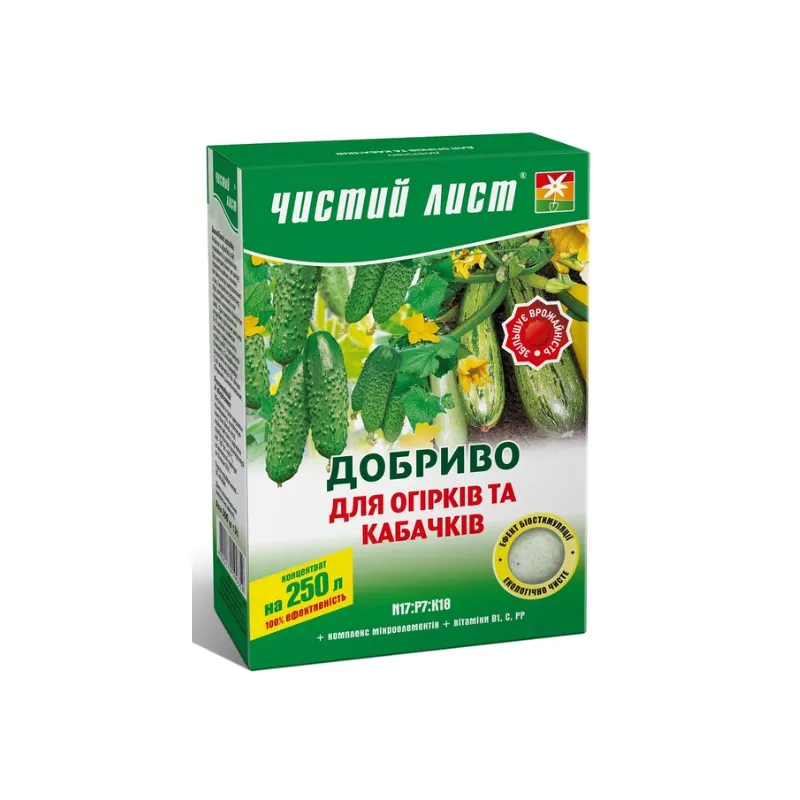 Добриво для огірків та кабачків 300 г 010110 Чистий Лист 
