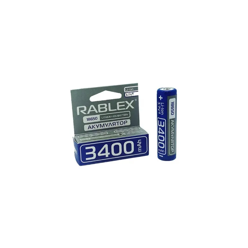 Акумулятор RABLEX - 18650 3400 mAh з захистом 4362 