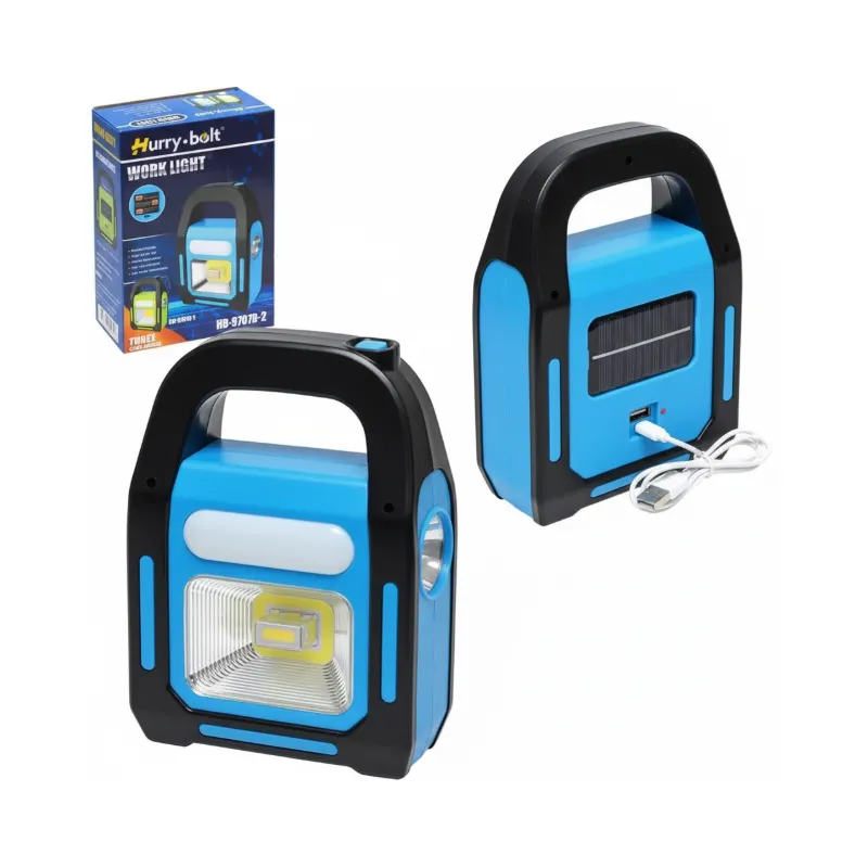 Ліхтар акумуляторний кемпінговий  HB-9707A-1LED+COB+LED Power Bank портативний код 10190 