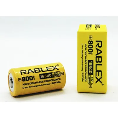 Акумулятор CR123 16340 3.7В 800mAh 0529 Rablex