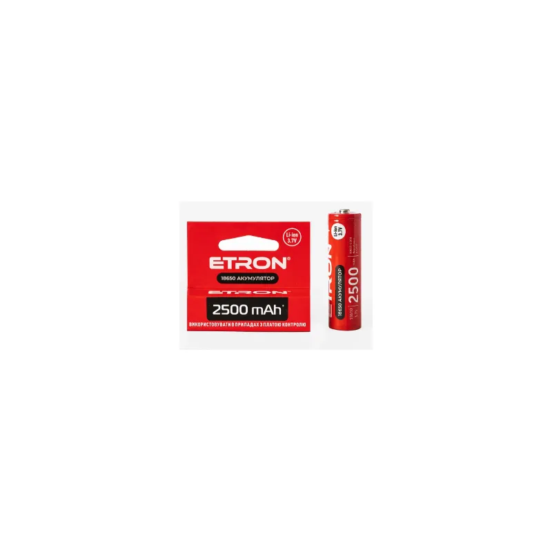 Акумулятор 18650 2500 mAh 0736 ETRON 