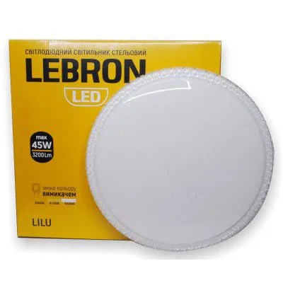 Світильник накладний L-CL-LILU  45 Вт, 3000/4100/ 6500 К, 3200 Лм, 39 см 8211 LEBRON